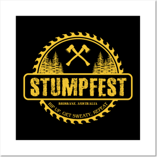 stumpfest yellow Posters and Art